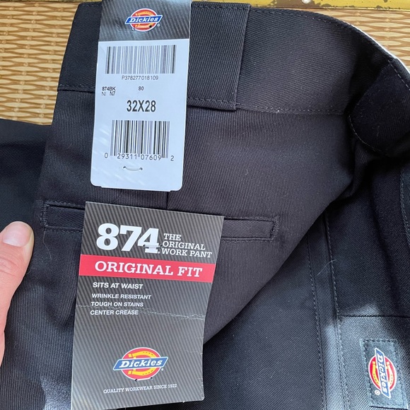874 Original Fit Black Dickies - Picture 3 of 4
